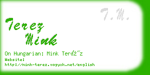 terez mink business card